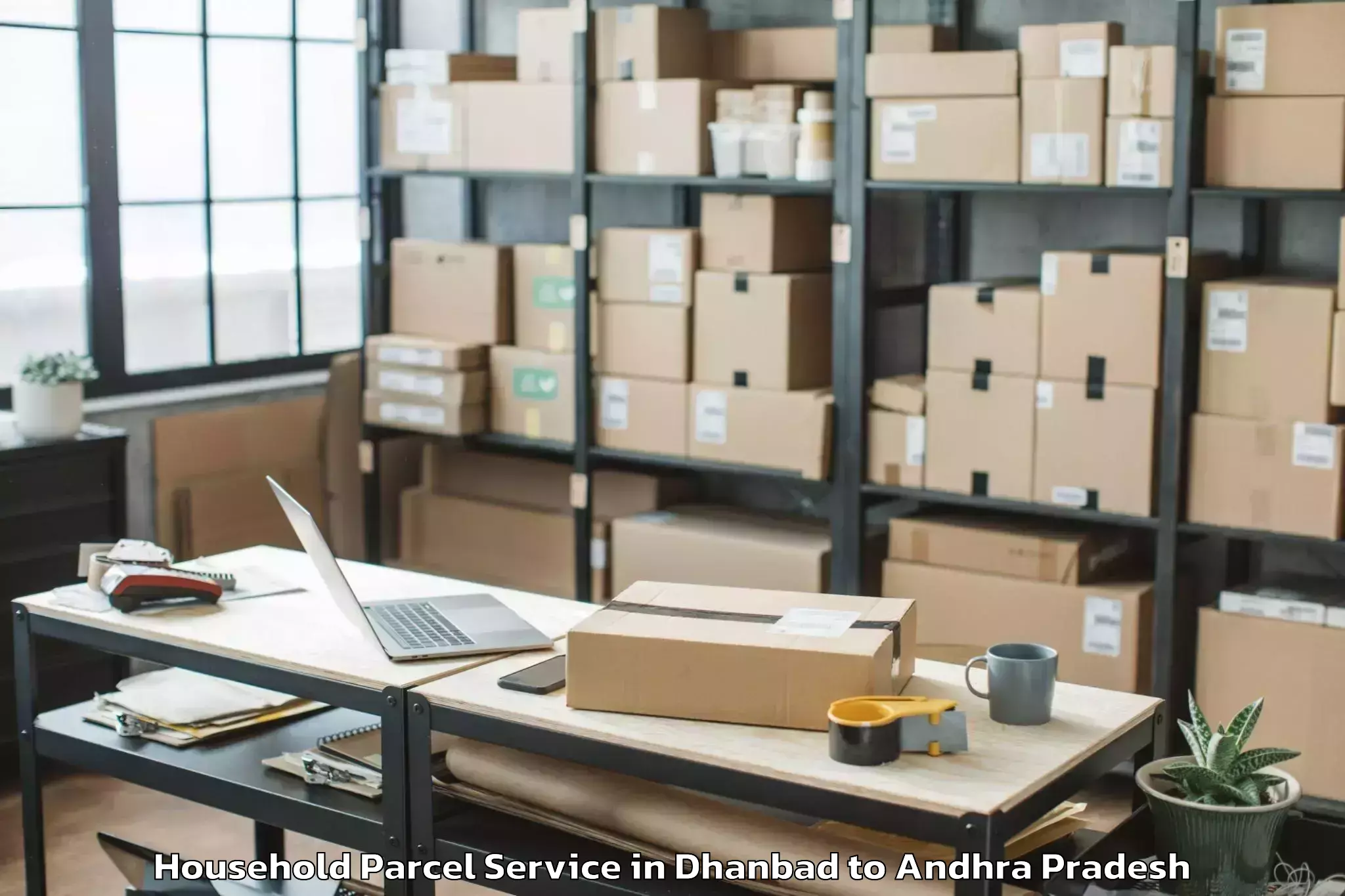 Easy Dhanbad to Lakkavarapu Kota Household Parcel Booking